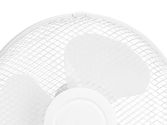 Argon Ventilateur de Table 40W Blanc 33.5x47.5x27 cm 3 Vitesses Oscillation 75° Inclinable