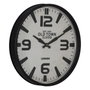 BigBuy Home Horloge Murale Blanc Noir Fer 46 x 46 x 6 cm