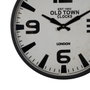 BigBuy Home Horloge Murale Blanc Noir Fer 46 x 46 x 6 cm