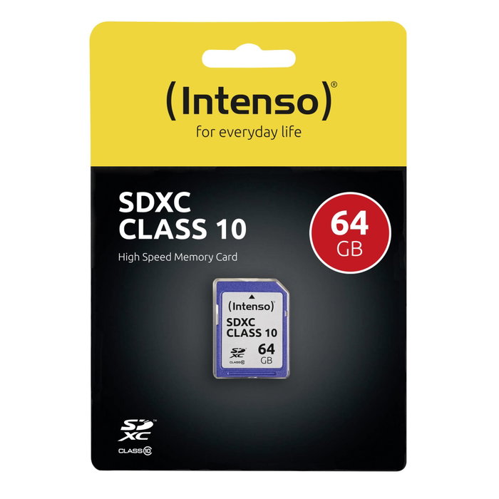 Intenso Carte SDXC 64 GB Classe 10 Intenso Carte SDXC 64 GB Classe 10
