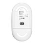 Phoenix Technologies Souris sans fil Bluetooth et 2.4 GHz blanche, Rechargeable Silencieuse, 800/1200/1600 DPI, Rebble