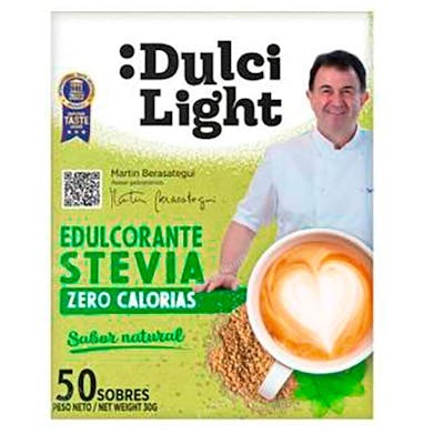 DulciLight Edulcorant Stevia Zero 50 Sbrs - Édulcorant en poudre naturel, sans calorie, sans gluten, convient aux diabétiques et au régime cétogène DulciLight Edulcorant Stevia Zero 50 Sbrs - Édulcorant en poudre naturel, sans calorie, sans gluten, convient aux diabétiques et au régime cétogène