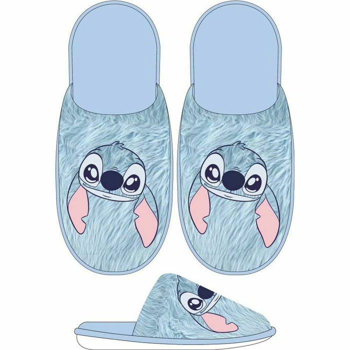 Cerdá Pantoufles Stitch ouverte bleu clair taille 36-37 pour enfants à partir de 3 ans