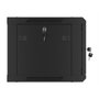 Lanberg WF01-6406-00B Armoire Mural Rack 19 Pouces 6U 60 kg Noir Acier