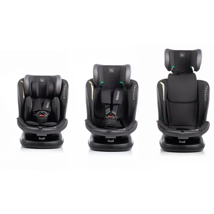 Babyauto - Rodia - Siège auto pivotant évolutif Groupe 0/1/2/3 (40-150 cm) I-Size - Inclinable - Avec réducteur - Coloris Stone Grey