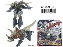 Rama Robot dinosaure transformable, dimensions 22x24.5x7 cm, modèles assortis aléatoires