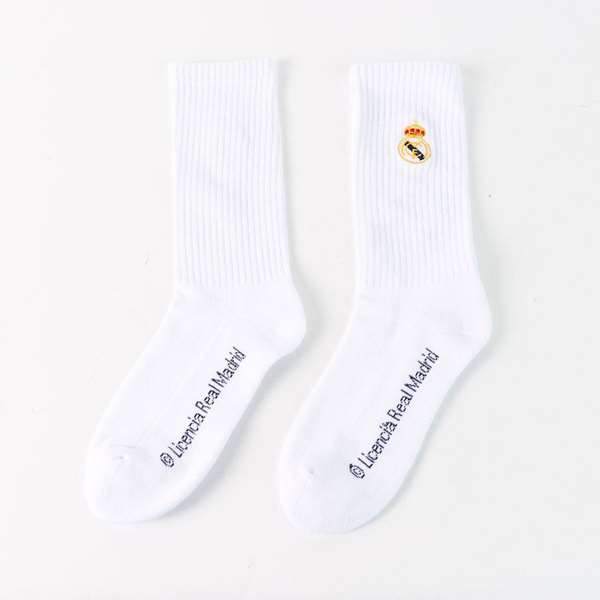 Real Madrid Chaussettes Pack de 2 - Blanc - Taille unique (35-38) - 9.0 x 21.5 x 5.0 cm