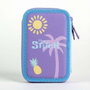 Cerdá Plumier avec accessoires Stitch (Lilo et Stitch) 12.5 x 19.5 x 4.5 cm - Couleur Violet