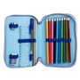 Cerdá Plumier avec accessoires Stitch (Lilo et Stitch) 12.5 x 19.5 x 4.5 cm - Couleur Violet