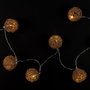 Home Deco Factory Guirlande Lumineuse 8 LED Rotin Naturel