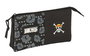 Safta - Porte-tout triple One Piece Pirates 22 x 12 x 3 cm, coffret en espagnol pour enfants dès 3 ans