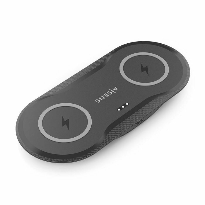 Chargeur sans fil Aisens ASCH-15W2WC060-BK Noir 50 W