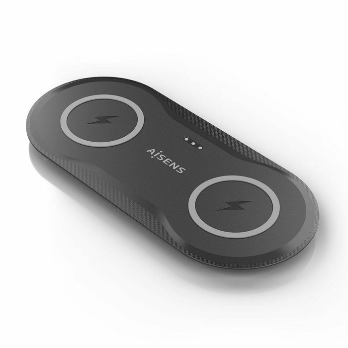 Chargeur sans fil Aisens ASCH-15W2WC060-BK Noir 50 W