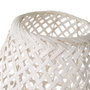 BigBuy Home Lampe de bureau Blanc Métal et Bambou