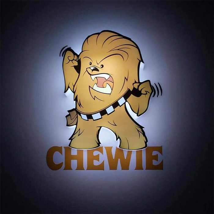 3D LIGHT FX Lampe 3D LED à piles Star Wars Chewbacca - Mini Chewie - Ne chauffe pas au toucher