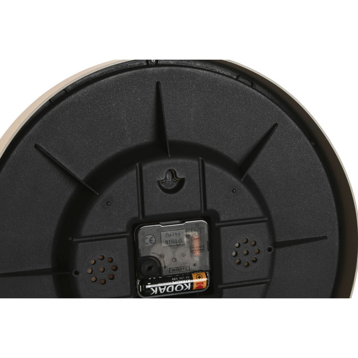 Horloge Murale Home ESPRIT Marron Naturel PVC Bois 30 x 4,7 x 30 cm (2 Unités)