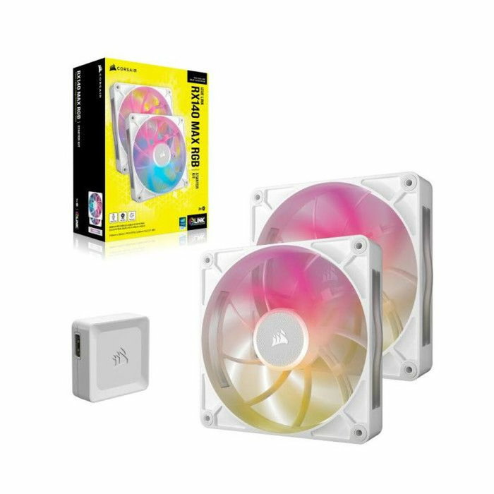 Corsair iCUE LINK RX140 RGB Max White Dual Fan