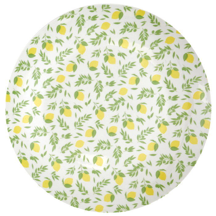 Home Deco Factory Assiette plate 27 cm citrons BAIN DE SOLEIL