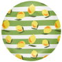 Home Deco Factory Assiette plate 27 cm citrons BAIN DE SOLEIL
