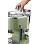 De'Longhi Machine à Expresso Icona Vintage ECOV310.GR - 15 bars, 1100 W, 1.4 L, Auto-amorçage, Chaudière Inox, Bac Récupérateur Amovible, Vert Olive/Chocolat