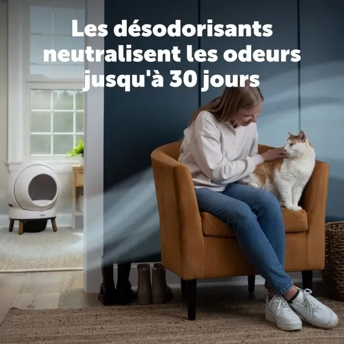 Petsafe - Désodorisant SMART SPIN - Lot de 2 - Neutralise les mauvaises odeurs pour maison avec animaux - Intérieur frais