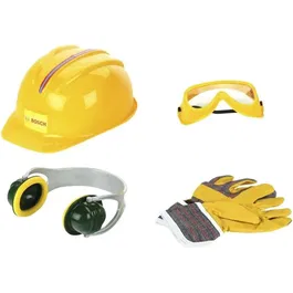 KLEIN Bosch Set d'accessoires de bricolage pour enfants 4 pièces 8537 avec casque, lunettes, casque anti-bruit et gants