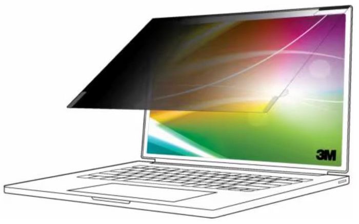 3M Filtre de confidentialité Bright Screen pour ordinateur portable 14 po (355 mm), 16:10, BP140W1E, Noir