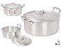 KINVARA Cacerola en aluminium 24 cm 5 L, Plata