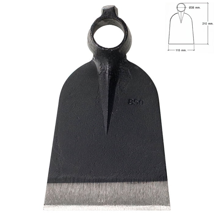 WOLFPACK LINEA PROFESIONAL Houe Maurer sans manche 650g WOLFPACK LINEA PROFESIONAL Houe Maurer sans manche 650g