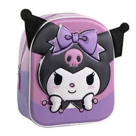 Sanrio - Sac à dos enfant 3D Hello Kitty et Kuromi - 22x28x10 cm - Dès 3 ans - Violet
