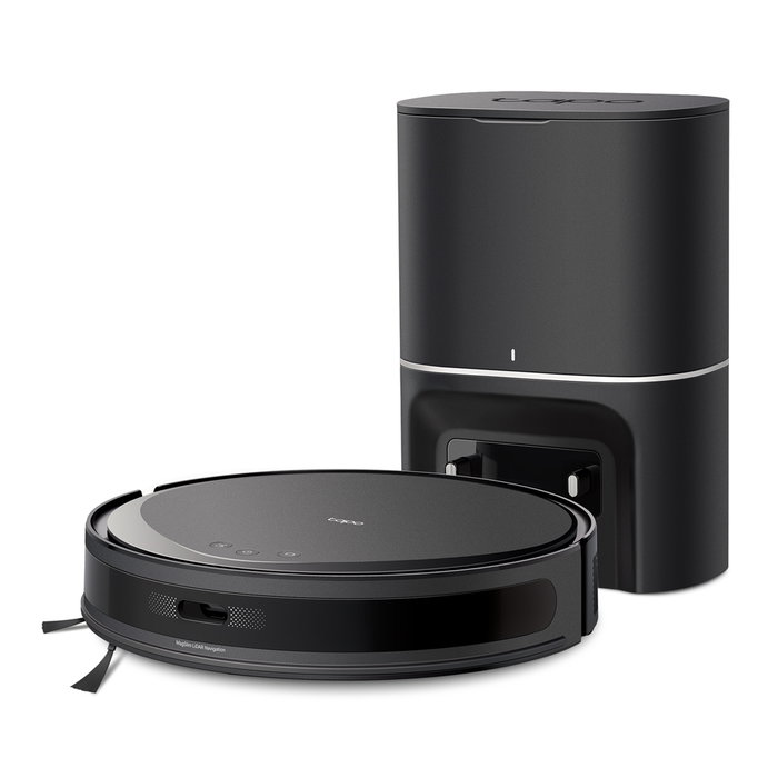 Tapo RV20 Max Plus Robot Aspirateur Laveur MagSlim 5300Pa, avec Station Autovidage, Navigation LiDAR, Contrôle App, Tapo RV20 Max Plus