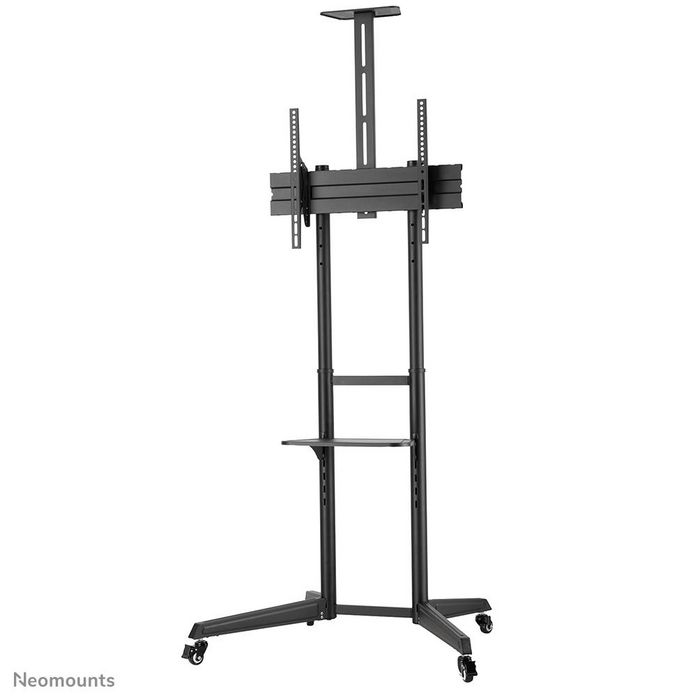 Neomounts FL50-550BL1 Support mobile au sol pour écran plat TV 37-70" jusqu'à 50 kg, avec tablette multimédia, support caméra, roulettes et gestion de câbles - Noir