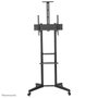 Neomounts FL50-550BL1 Support mobile au sol pour écran plat TV 37-70" jusqu'à 50 kg, avec tablette multimédia, support caméra, roulettes et gestion de câbles - Noir