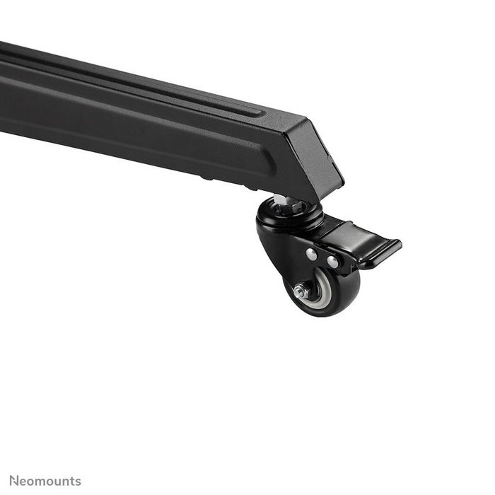 Neomounts FL50-550BL1 Support mobile au sol pour écran plat TV 37-70" jusqu'à 50 kg, avec tablette multimédia, support caméra, roulettes et gestion de câbles - Noir