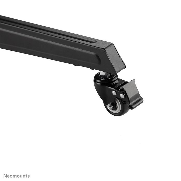 Neomounts FL50-550BL1 Support mobile au sol pour écran plat TV 37-70" jusqu'à 50 kg, avec tablette multimédia, support caméra, roulettes et gestion de câbles - Noir