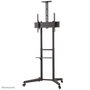Neomounts FL50-550BL1 Support mobile au sol pour écran plat TV 37-70" jusqu'à 50 kg, avec tablette multimédia, support caméra, roulettes et gestion de câbles - Noir
