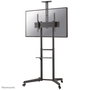 Neomounts FL50-550BL1 Support mobile au sol pour écran plat TV 37-70" jusqu'à 50 kg, avec tablette multimédia, support caméra, roulettes et gestion de câbles - Noir
