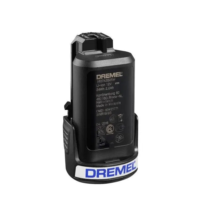 Dremel - Batterie Li-ion 12V 2,0Ah pour outils rotatifs multi-usage 8200, 8220, 8300 - 2Ah d'autonomie