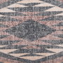 Coussin Coton Gris Rose 30 x 60 cm