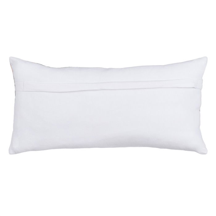 Coussin Coton Gris Rose 30 x 60 cm