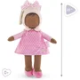 Corolle Doudou Miss Rose Rêves d'Étoiles 25 cm - Doudou peluche visage vinyle et senteur vanille, cadeau de naissance, dès la naissance