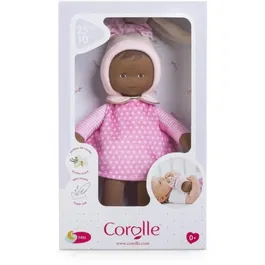 Corolle Doudou Miss Rose Rêves d'Étoiles 25 cm - Doudou peluche visage vinyle et senteur vanille, cadeau de naissance, dès la naissance