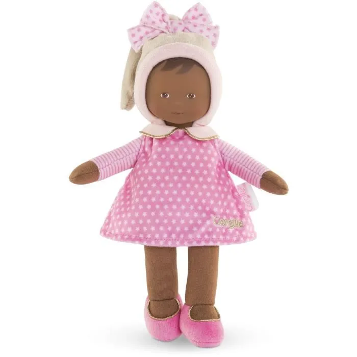 Corolle Doudou Miss Rose Rêves d'Étoiles 25 cm - Doudou peluche visage vinyle et senteur vanille, cadeau de naissance, dès la naissance Corolle Doudou Miss Rose Rêves d'Étoiles 25 cm - Doudou peluche visage vinyle et senteur vanille, cadeau de naissance, dès la naissance