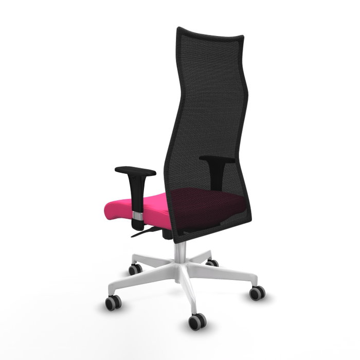 Piqueras y Crespo Chaise de Bureau Albacete XL Rose et Noir