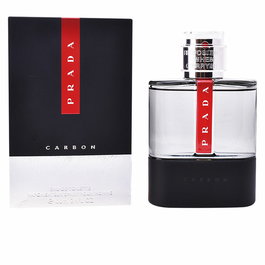 Prada Luna Rossa Carbon Eau de Toilette 100 mL Vaporisateur - Fragrance aromatique fougère avec bergamote, pachouli et ambroxan