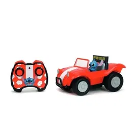 Smoby JADA Véhicule Radiocommandé Stitch Buggy 1/24 - Buggy RC 2.4 GHz avec fonction Turbo - Véhicule jouet Disney à partir de 6 ans