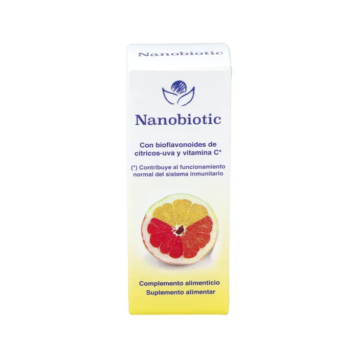 Bioserum Nanobiotic 20 ml Complément Alimentaire à Base d'Extraits de Pamplemousse, Citron, Orange et Raisin avec Vitamine C Bioserum Nanobiotic 20 ml Complément Alimentaire à Base d'Extraits de Pamplemousse, Citron, Orange et Raisin avec Vitamine C