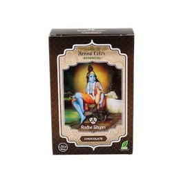 RADHE SHYAM Henna Polvo Botanicals Chocolate 100Gr - Poudre de Henné Naturelle Chocolat