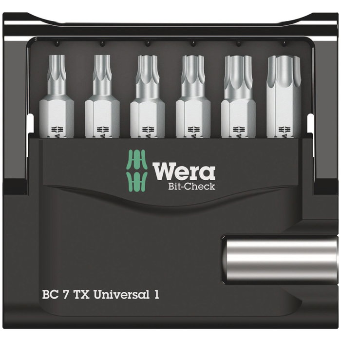 Wera Bit-Check 7 TX Universal 1 - Jeu de 7 embouts Torx®