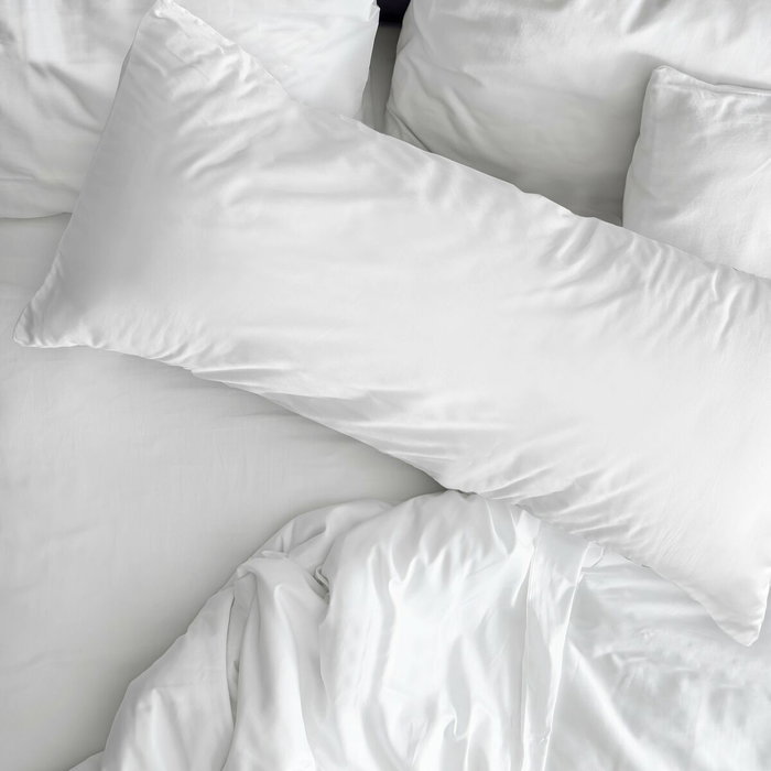 Taie d'oreiller Decolores Liso Blanc 175 Fils 45 x 125 cm Taie d'oreiller Decolores Liso Blanc 175 Fils 45 x 125 cm